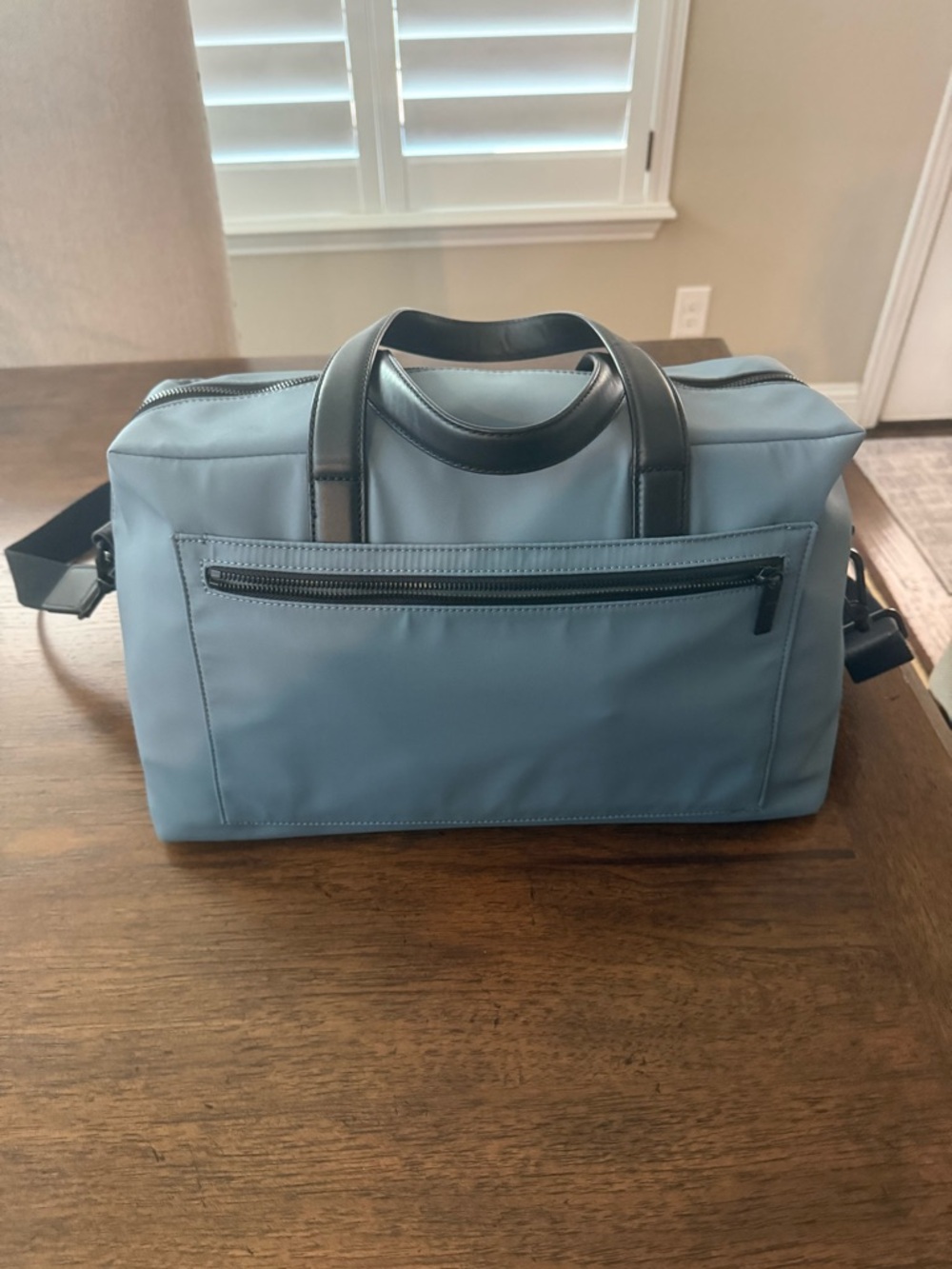 Away Light Blue Duffel with Black Trim